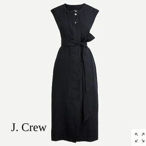 ⭐NWT⭐JCrew Tie Waist linen dress